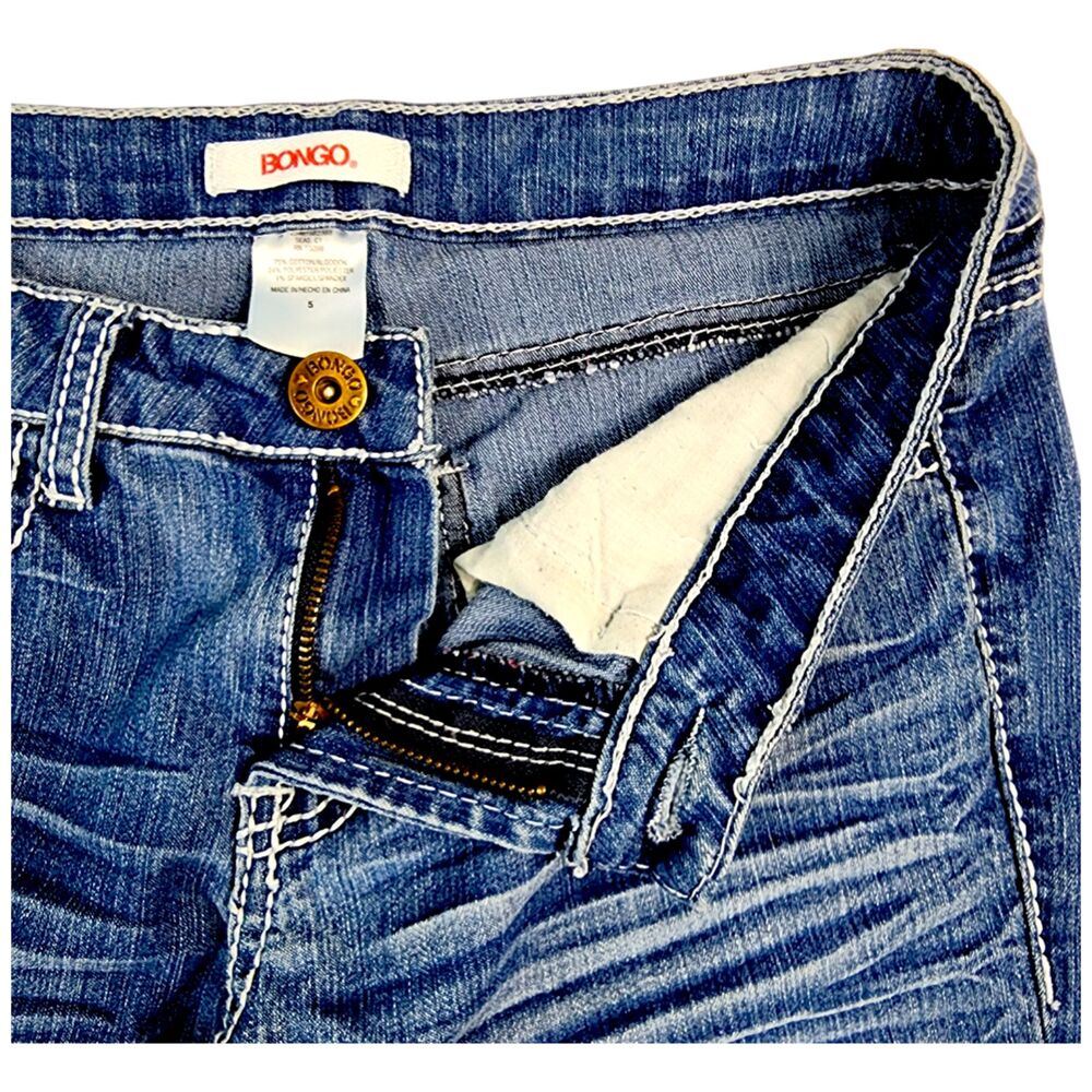 Bongo Vintage Jeans-SIZE 5 JUNIOR- Low Rise Flare Jeans Y2K - Picture 6 of 14